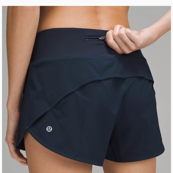 lululemon athletica Pants - Lululemon Speed Up Mid-Rise Lined Short 4" NWT size 6 true navy